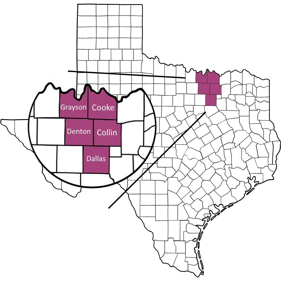Our Service Areas In North Dallas