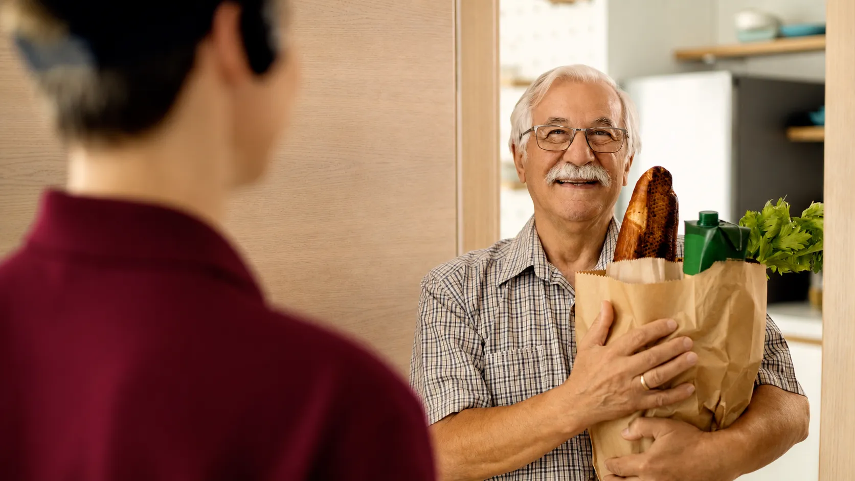 Errand Service in Frisco, TX Compassionate caregiver providing dependable errand service in Frisco, TX, helping seniors with grocery shopping, pharmacy visits, and after-surgery transportation